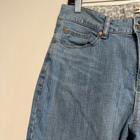 Lee Women Sz:12M Natural Bootcut Y2K Jean Just Below The Waist Denim Stretch - Picture 10 of 14